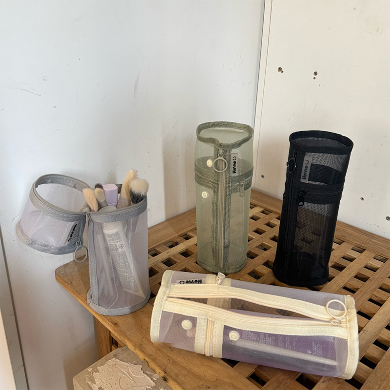 Travel Accessories Toiletries - Bolsa de almacenamiento portátil de malla