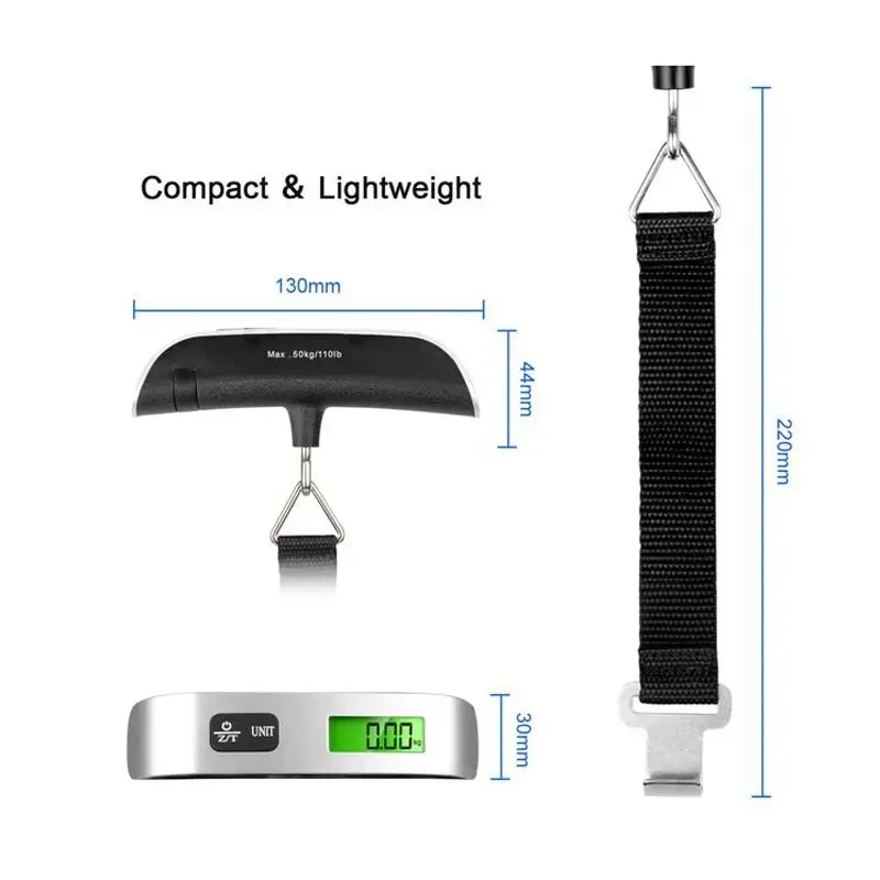 Luggage Scale Hanging - 1 Uds báscula portátil pantalla LCD