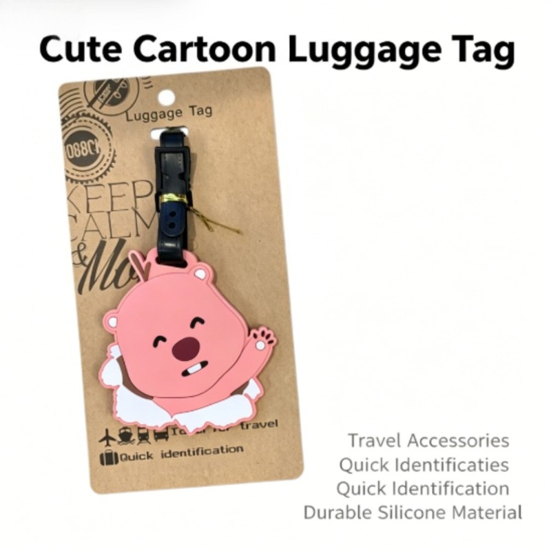 Travel Accessories Kids - Etiqueta de equipaje Kawaii Pororo Loopy