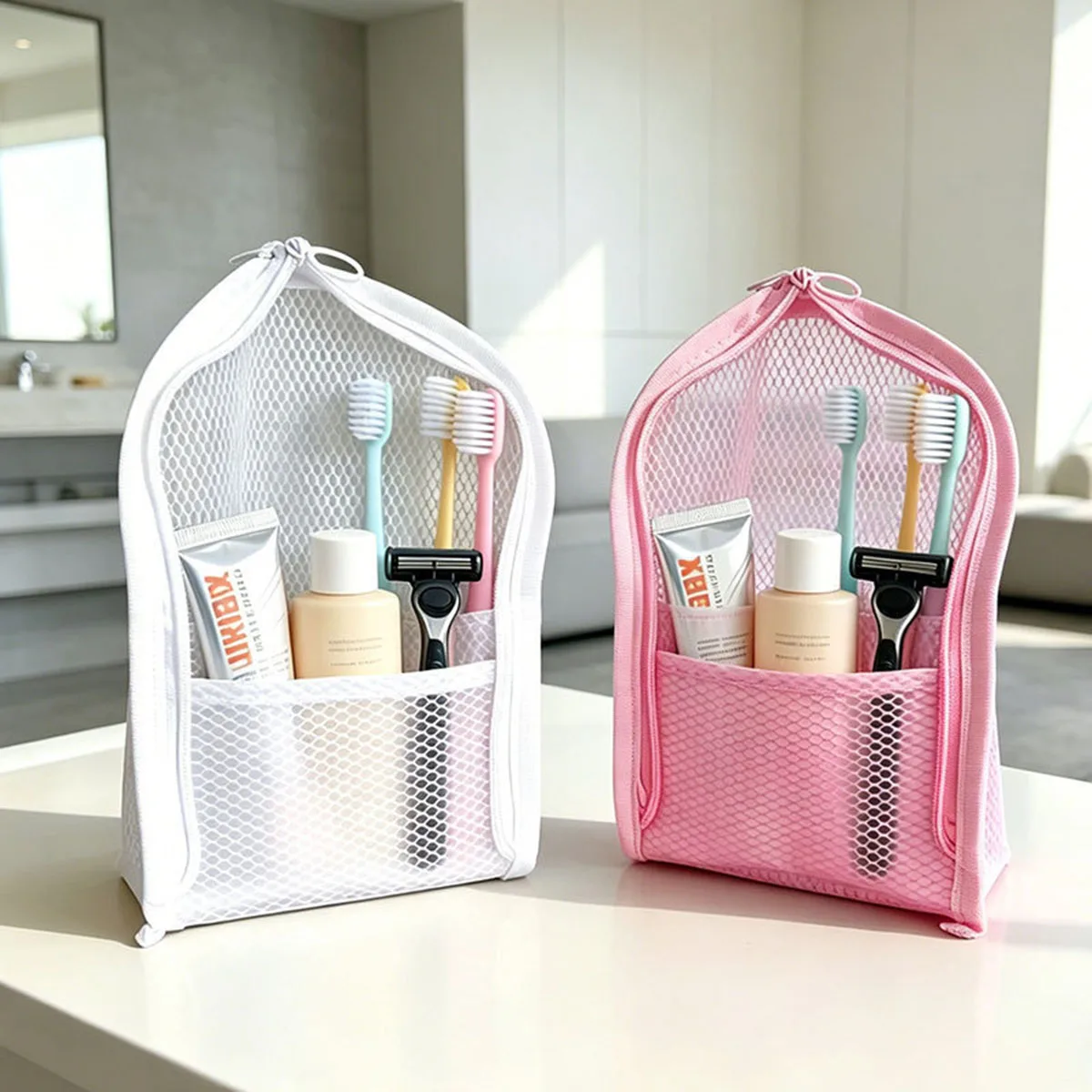 Travel Accessories Toiletries - Bolsa de Aseo de Malla Vertical