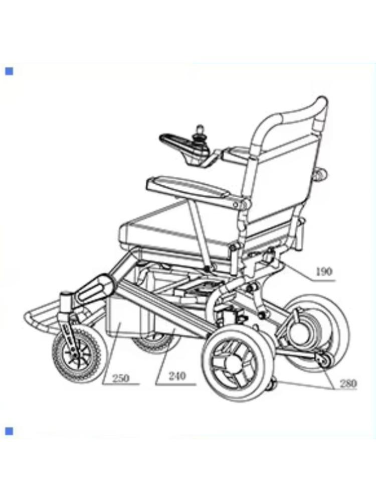 Travel Accessories For Elderly - Silla de Ruedas Eléctrica Plegable de