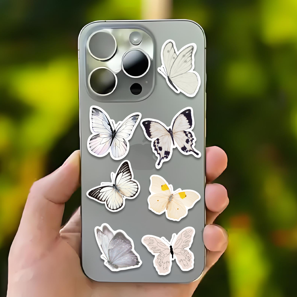 50 Uds pegatina de mariposa bl - Sticker Luggage Decorative reseña y precio