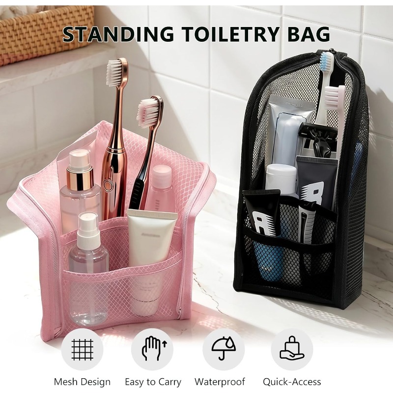 Bolsa de aseo de malla transpi - Travel Accessories Organizer reseña y precio