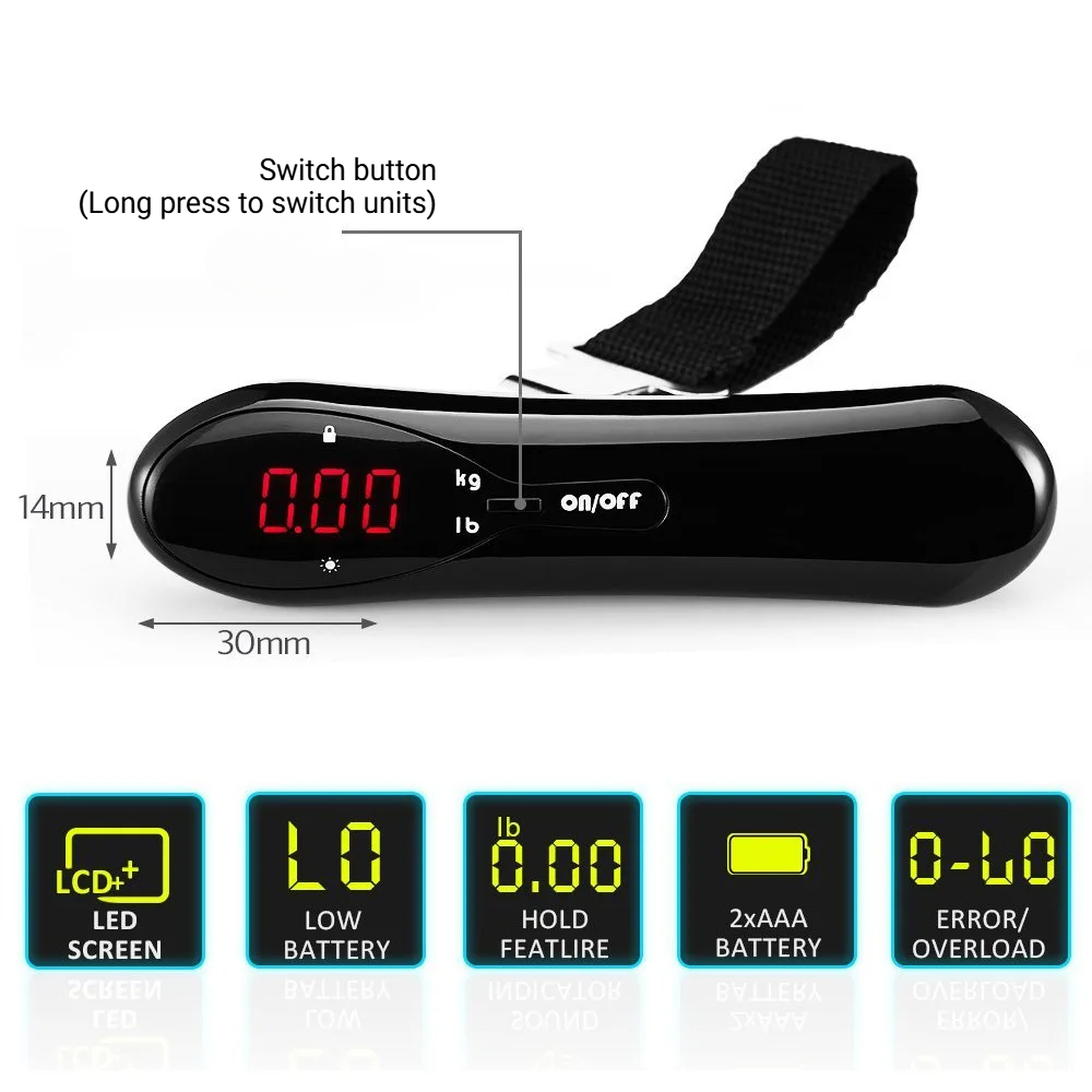 Báscula Digital Portátil para  - Luggage Scale Hanging reseña y precio