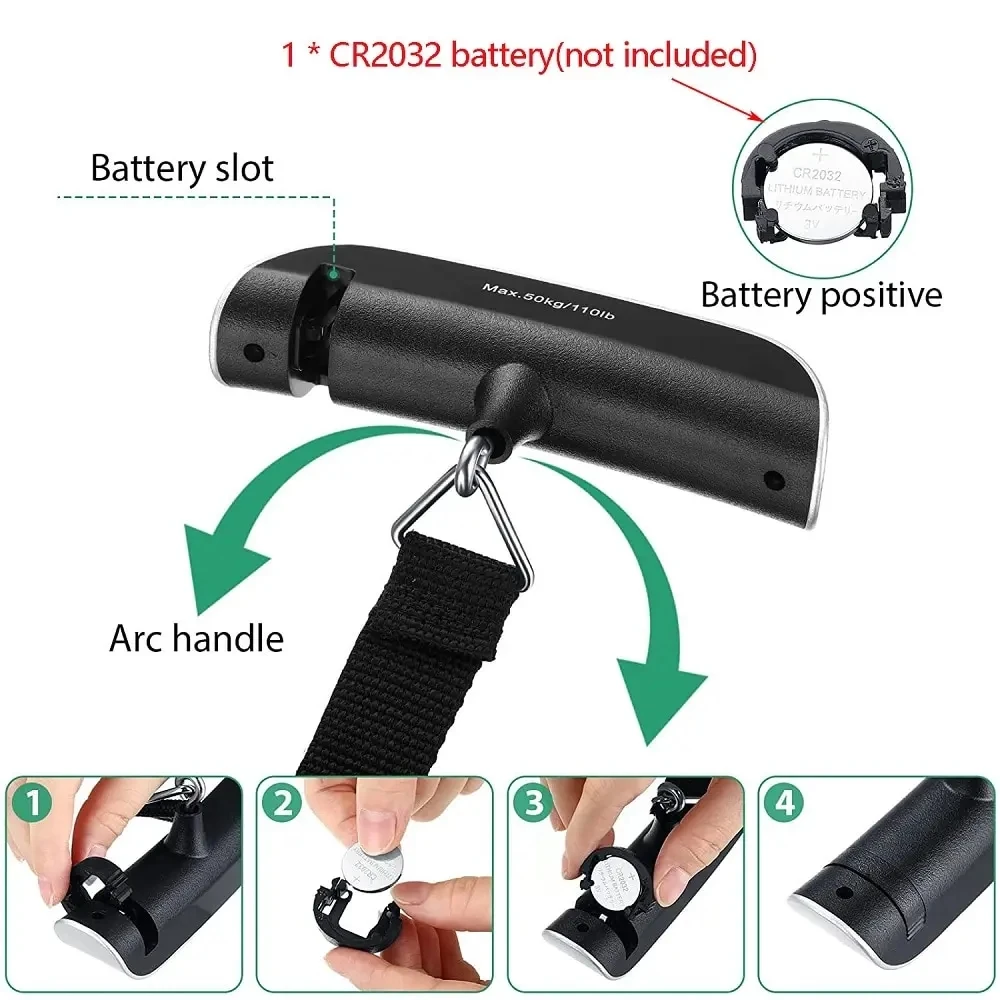 1 Uds báscula portátil pantall - Luggage Scale Hanging reseña y precio