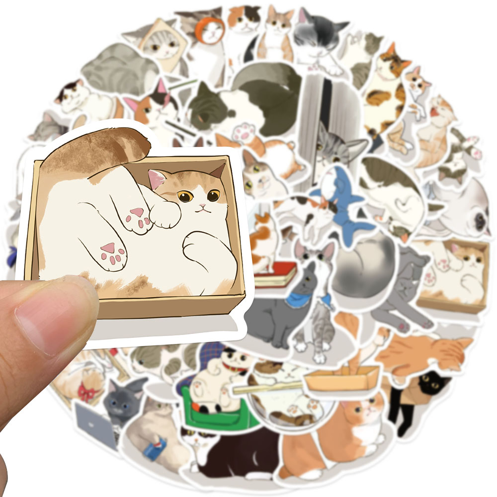 50 Uds. De pegatinas de gato d - Sticker Luggage Decorative reseña y precio