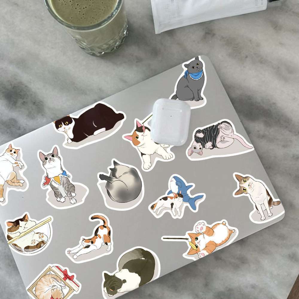 50 Uds. De pegatinas de gato d - Sticker Luggage Decorative reseña y precio