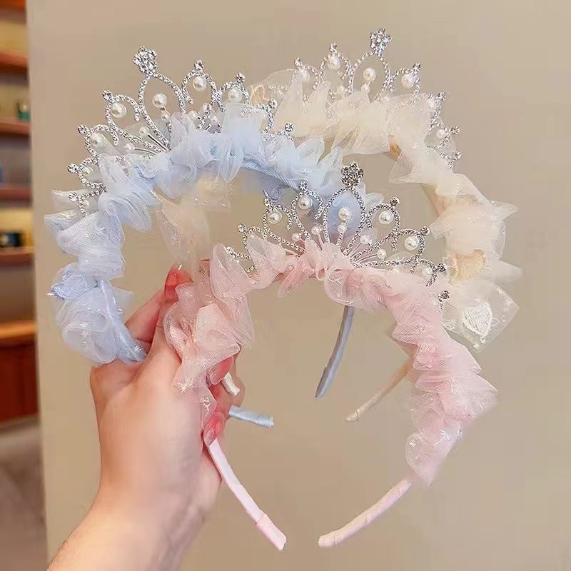 Diadema de encaje rosa y azul  - Travel Accessories For 4 Year Old reseña y precio