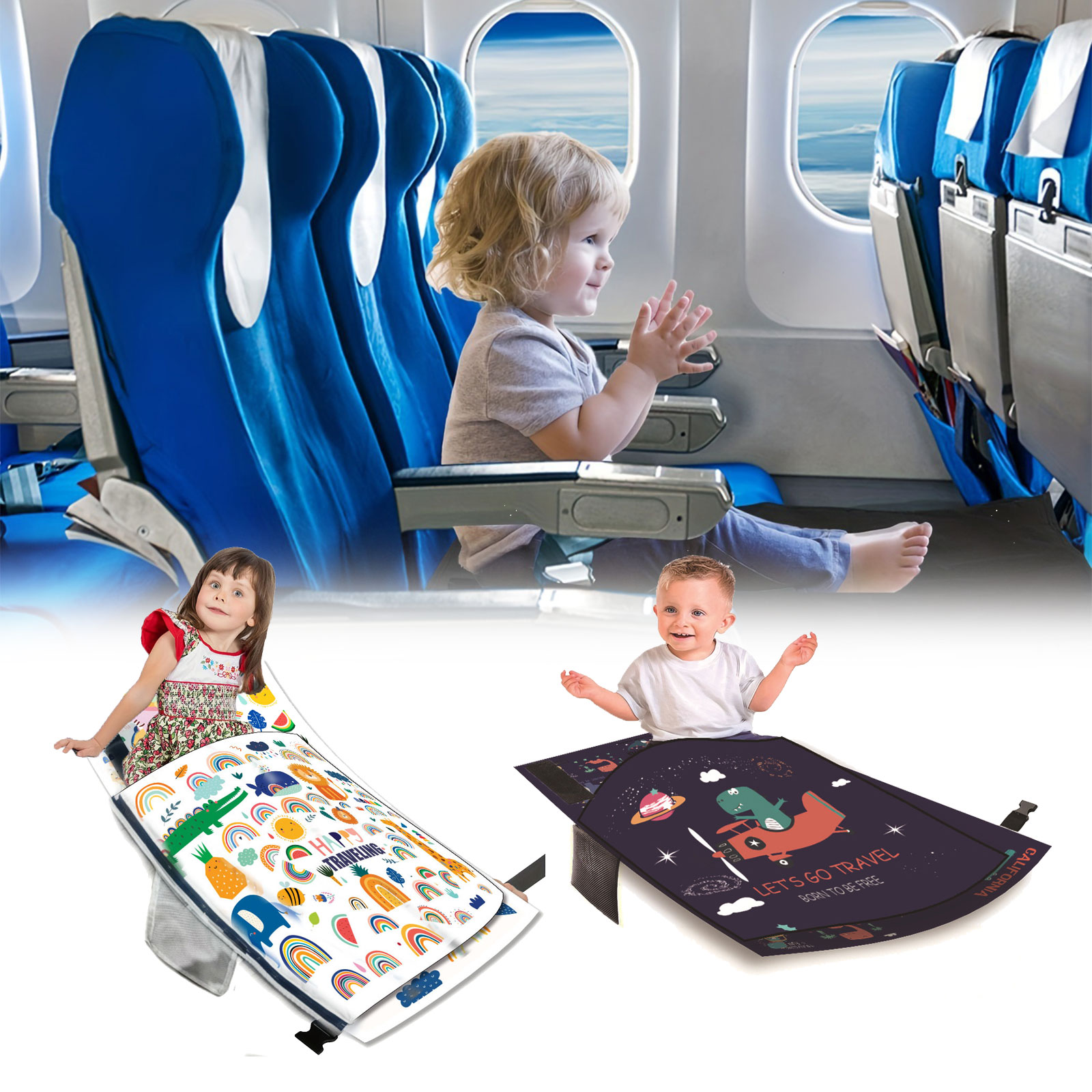 Cama de avión para niños, exte - Travel Accessories Kids reseña y precio