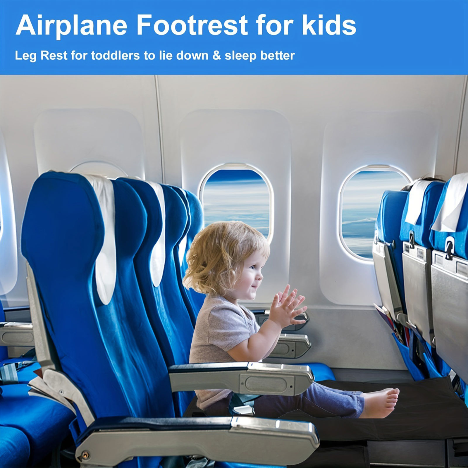 Cama de avión para niños, exte - Travel Accessories Kids reseña y precio