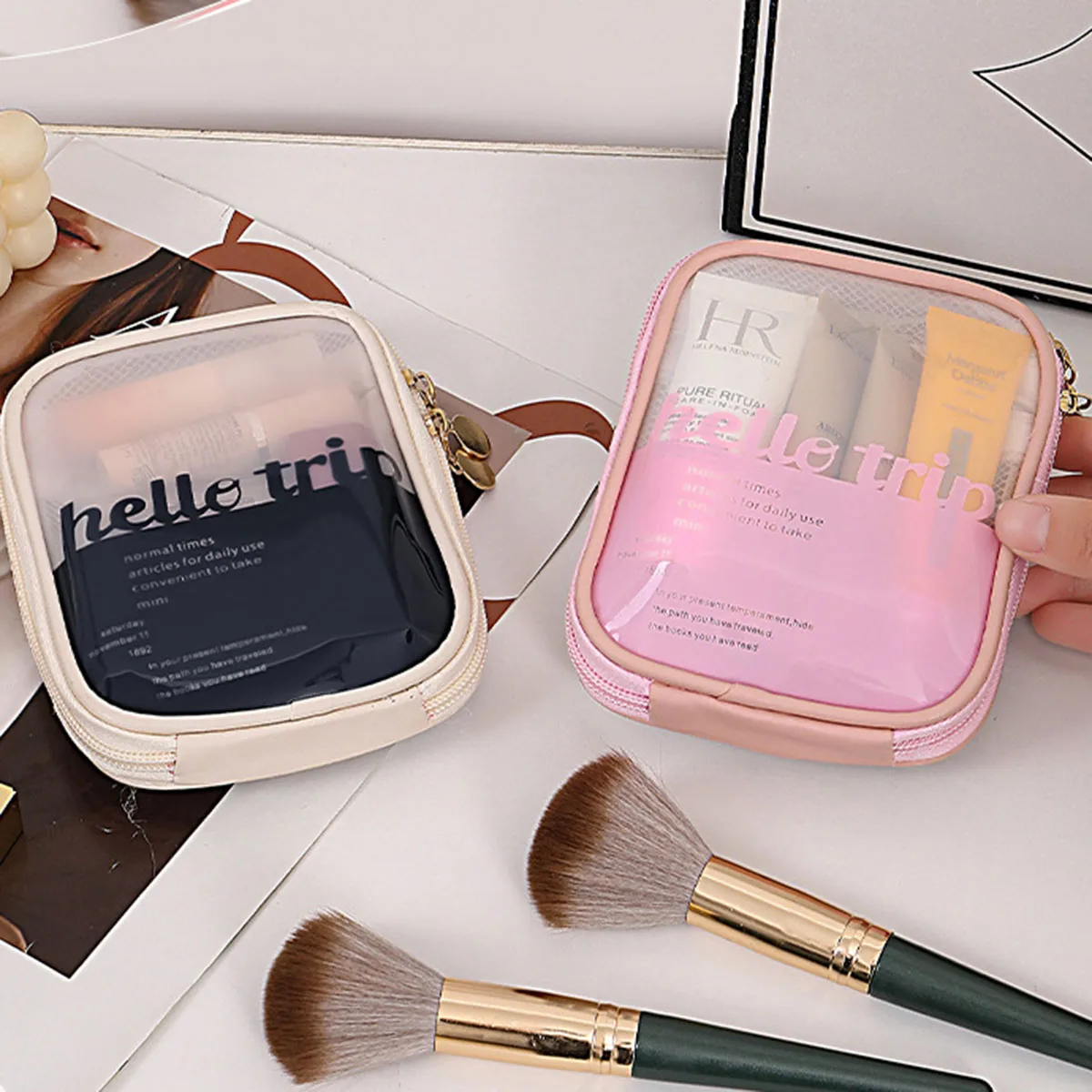Bolsa de Maquillaje Transparen - Travel Accessories Toiletries reseña y precio