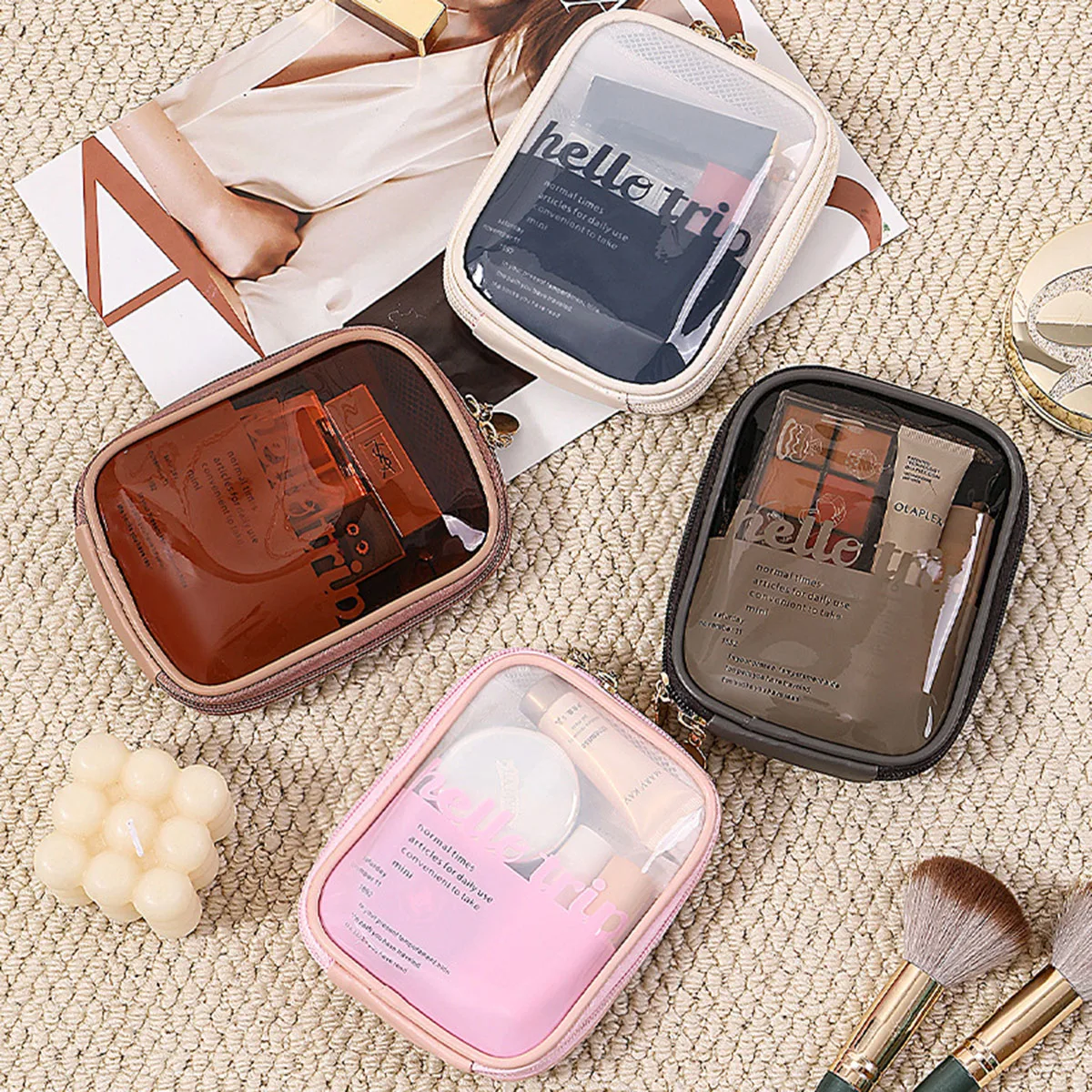 Bolsa de Maquillaje Transparen - Travel Accessories Toiletries reseña y precio
