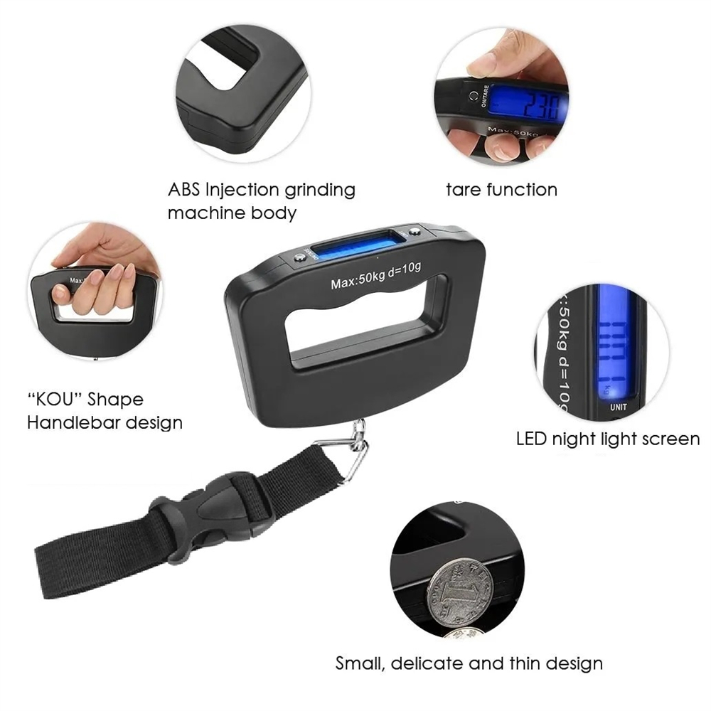 Báscula colgante Digital LCD p - Luggage Scale Hanging reseña y precio