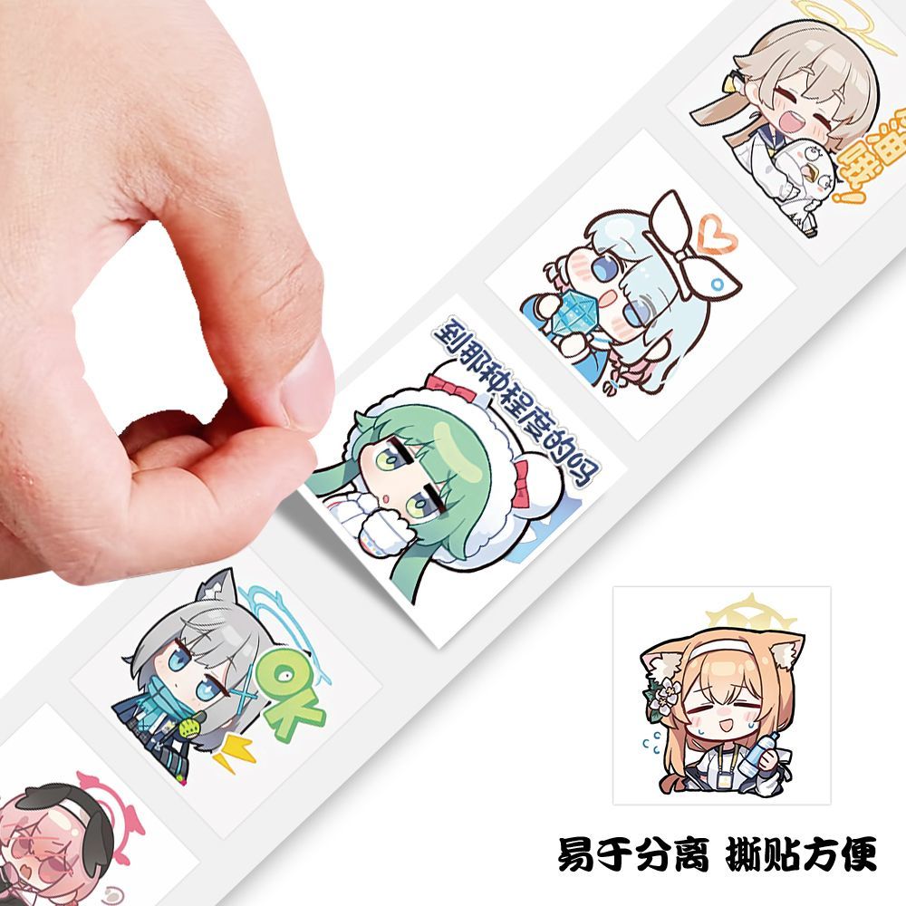 500 pegatinas/rollo de Blue Ar - Sticker Luggage Decorative reseña y precio