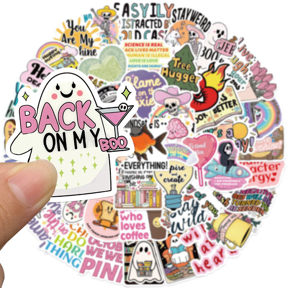 50 Uds. Pegatina divertida del - Sticker Luggage Decorative reseña y precio