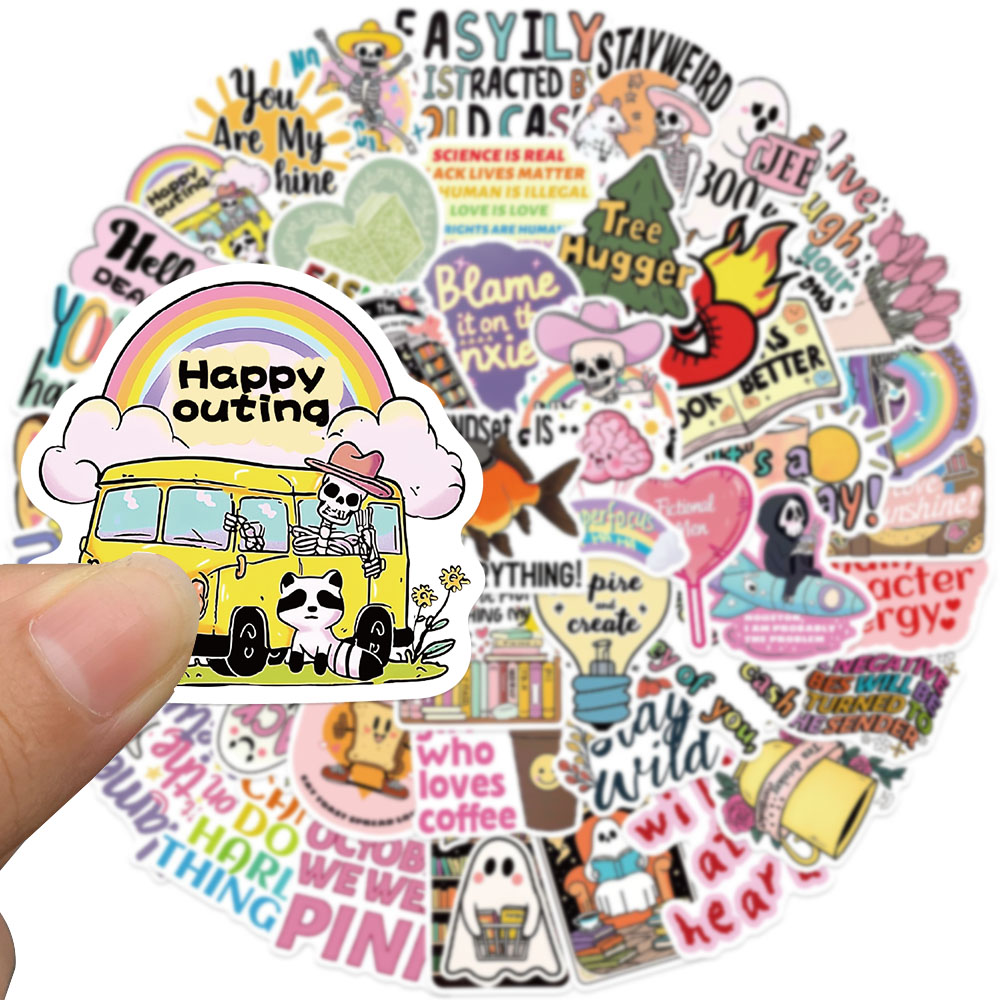 50 Uds. Pegatina divertida del - Sticker Luggage Decorative reseña y precio